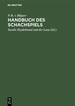 Hardcover Handbuch des Schachspiels [German] Book