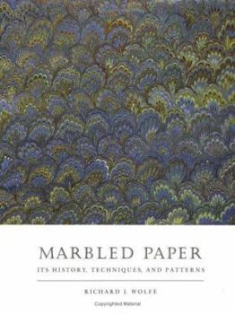 Hardcover Marbled Paper: Its History, Techniques, and Patterns Book