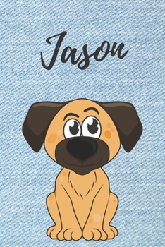 Personalisiertes Notizbuch - Hunde Jason: DIN A5, 120 blanko Seiten (German Edition)