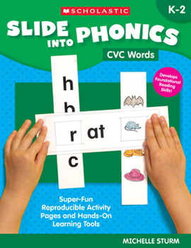 Paperback Slide Into Phonics: CVC Words Book