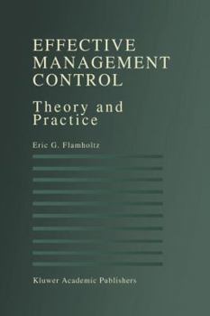 Paperback Effective Management Control: Theory and Practice Book