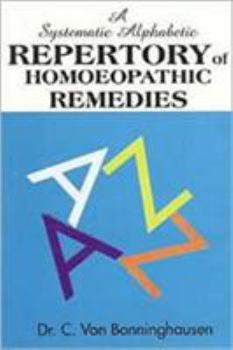 Paperback Systematic Alphabetic Repertory of Homeopathic Remedies Book