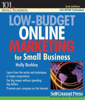 Paperback Low-Budget Online Marketing for Small Business [With CDROM] Book