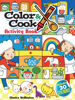 Paperback Color & Cook Activity Book