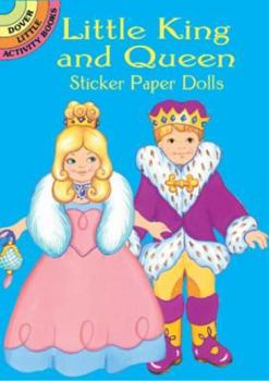 Paperback Little King and Queen Sticker Paper Dolls Book