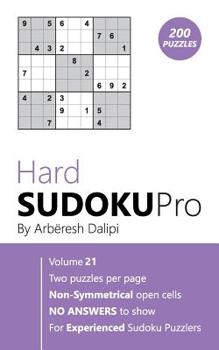 Paperback Hard Sudoku Pro: Book for Experienced Puzzlers (200 puzzles) Vol. 21 Book