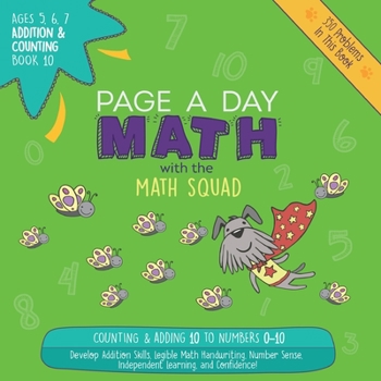 Paperback Page A Day Math Addition & Counting Book 10: Adding 10 to the Numbers 0-10 Book