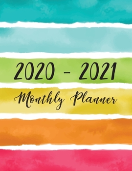 Paperback 2020-2021 Monthly Planner: Two Year - Monthly Calendar Planner - 24 Months from Jan 2020 to Dec 2021 For Academic Agenda Schedule Organizer Logbo Book