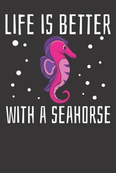 Notebook: Seahorse Sea Fish Gift Marine Seahorse Cool College Ruled 6x9 120 Pages