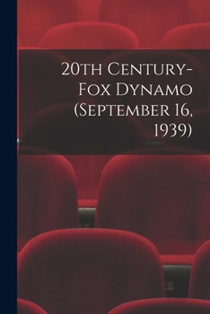 Paperback 20th Century-Fox Dynamo (September 16, 1939) Book