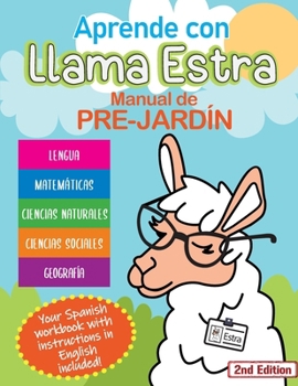 Paperback Llama Estra Pre-K Spanish Workbook [Spanish] Book