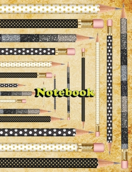 Notebook: Pencils Kingdom 8 Notebook; Lined Notebook Journal, Ruled notebook college - 120 Pages - Large (8.5 x 11 inches)