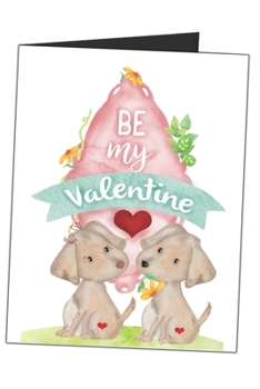 Be My Valentine: Puppy Gog Love Blank Lined Writing Journal (Alternative Card) For Kids