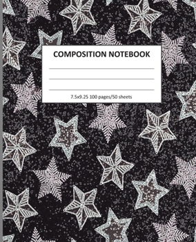 Paperback Composition Notebook: Wide Ruled Line Class Notebook, School Notebook, Homes School Notebook, Gift for Kids, Students, Teens, 7.5 x 9.25 inc Book