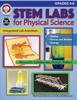 Paperback STEM Labs for Physical Science, Grades 6 - 8 Book