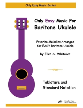 Paperback Only Easy Music for Baritone Ukulele Book