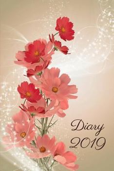 Paperback Diary 2019: Floral Art Abstract Book