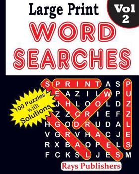 Paperback Large Print Word Searches Vol 2 [Large Print] Book