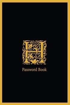 Paperback H password book: The Personal Internet Address, Password Log Book Password book 6x9 in. 110 pages, Password Keeper, Vault, Notebook and Book