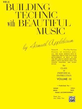 Paperback Building Technic With Beautiful Music, Bk 3: Viola Book