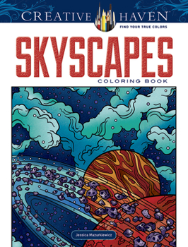 Paperback Creative Haven Skyscapes Coloring Book