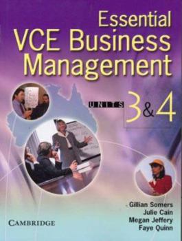 Paperback Essential Vce Business Management Units 3 and 4 Book [With CDROM] Book