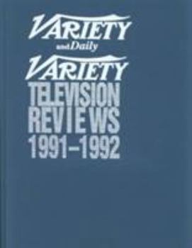 Hardcover Variety TV REV 1991-92 17 Book