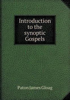 Paperback Introduction to the synoptic Gospels Book