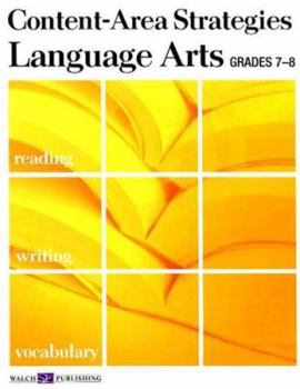 Paperback Content-Area Strategies: Language Arts Grades 7-8 Book