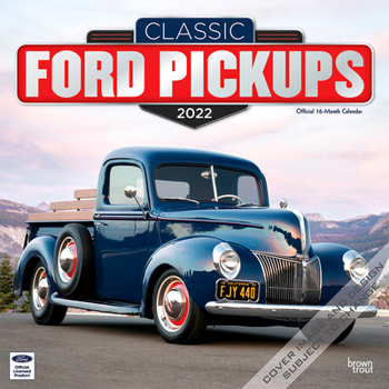 Classic Ford Pickups 2022 12 x 12 Inch Monthly Square Wall Calendar with Foil Stamped Cover, Motor Truck