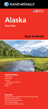 Mass Market Paperback Rand McNally Easy to Read: Alaska State Map Book