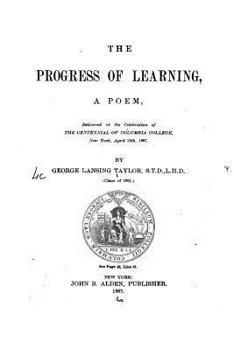 Paperback The progress of learning, a poem Book