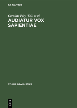 Hardcover Audiatur Vox Sapientiae [German] Book