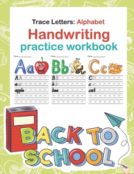 Paperback Trace Letters: Alphabet Handwriting Practice workbook: A Fun Practice letter tracing, pen control to trace and write ABC letters (Big Book