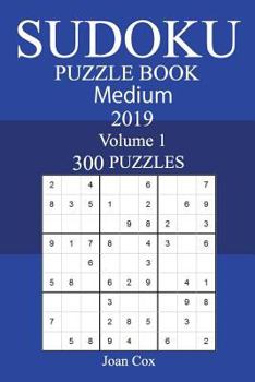 Paperback 300 Medium Sudoku Puzzle Book 2019 Book