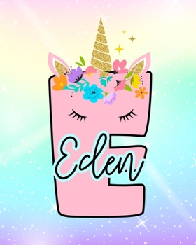 Paperback Eden: Girls Unicorn Journal to Write In - Personalized Journal Book