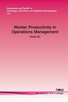 Paperback Worker Productivity in Operations Management Book