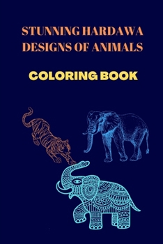 Paperback Stunning Hardawa Designs Of Animals Coloring Book: Adult coloring book [Large Print] Book