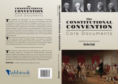 Paperback The Constitutional Convention: Core Documents Book