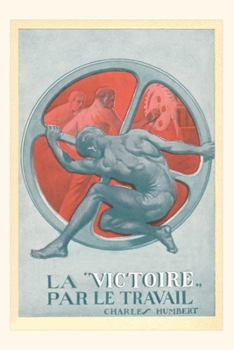 Paperback Vintage Journal Victory Through Work Poster Book
