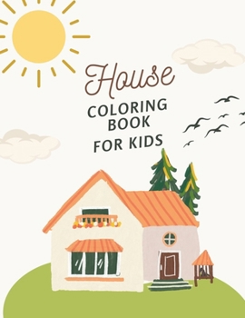 Paperback House Coloring Book For Kids Book