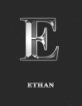 Paperback Ethan: 2 Year Weekly Planner with Note Pages (24 Months) - Silver Effect Personalized Custom Letter E Initial First Name - 20 Book