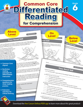 Differentiated Reading for Comprehension, Grade 6