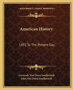 Paperback American History: 1492 To The Present Day Book