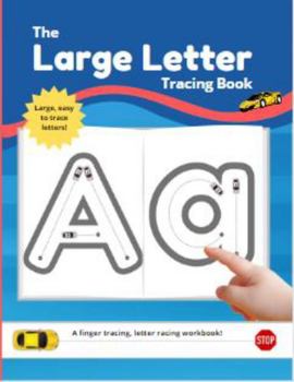 Paperback The Large Letter Tracing Book: A Finger Tracing Letter Racing Workbook Book