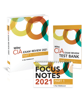 Paperback Wiley CIA Exam Review 2021 + Test Bank + Focus Notes: Part 1, Essentials of Internal Auditing Set Book