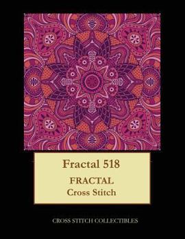 Paperback Fractal 518: Fractal cross stitch pattern [Large Print] Book