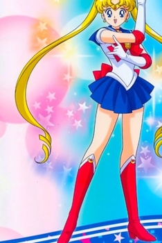 Journal: Sailor Moon Soft Glossy Cover Journal Lined Pages Book 6 x 9 Inches 110 Pages