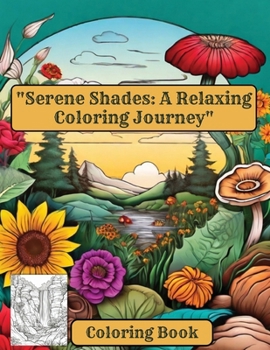 Paperback "Serene Shades: A Relaxing Coloring Journey" Coloring Book