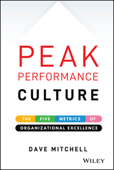 Hardcover Peak Performance Culture: The Five Metrics of Organizational Excellence Book
